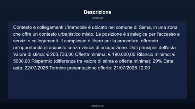 Immobile in asta di 72 m² in vendita a Siena - Foto 18