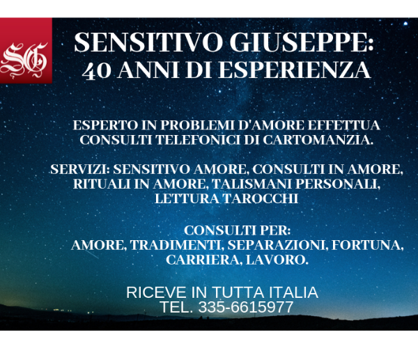 SENSITIVO GIUSEPPE FAMOSO RICEVE A MILANO - Foto 3