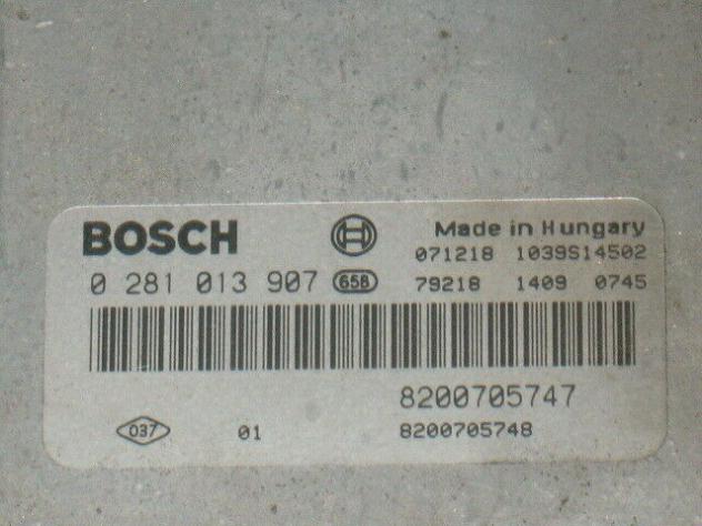 0281013907 ECU MEGANE SCENIC 0281013907 8200705747 8200705748 EDC16C36 - Foto 2