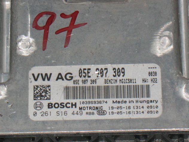 0261S16449 ECU GOLF SEAT AUDI 1.5 0261S16449 05E907309 05E 907 309 MG1CS011 - Foto 2