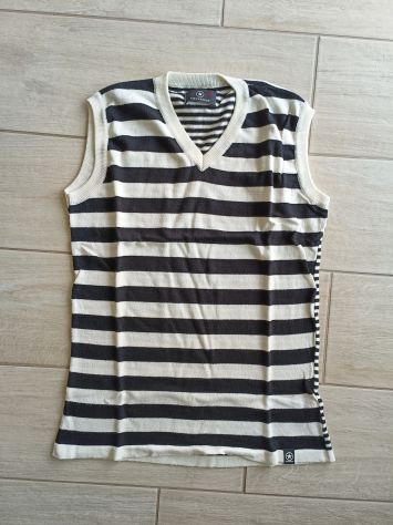 Gilet tecnico cotone Converse bianco e nero