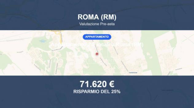 Immobile in asta di 54 m², box auto in vendita a Roma