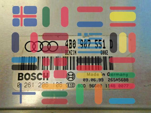 0261206106 4B0907551D Audi A6 2.7 centralina motore Bosch - Foto 2
