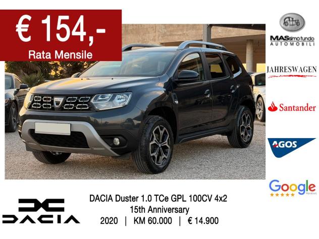 DACIA Duster 1.0 TCe GPL 100CV 4x2 15th anniversary