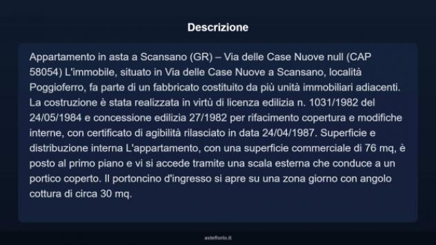 Immobile in asta di 75 m² in vendita a Scansano - Foto 4