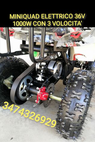 MINIQUAD ELETTRICO HUMMER 36V 1000W - Foto 3