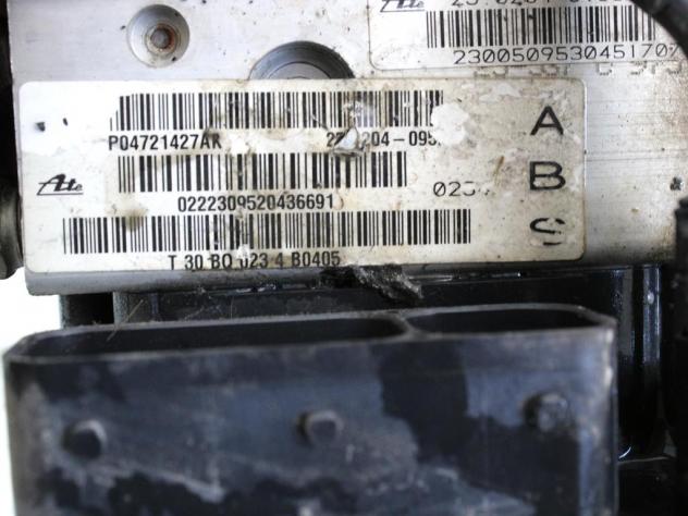 04721427AK CENTRALINA POMPA AGGREGATO ABS CHRYSLER VOYAGER 2.8 D 110KW AUT 5P (2004) RICAMBIO USATO 25.0204-0952.4 25.0204-0953.3 04686702AE 25.0946-0 - Foto 6