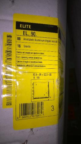 box doccia 90x90 a porta battente 6 mm vetro temp. - Foto 4