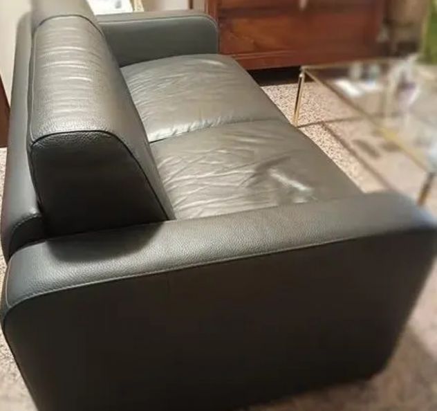 Divano/Letto 3 Posti Comodo Italia Vera Pelle Sofà - Foto 2