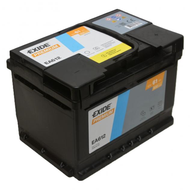 Batteria Auto Exide 61 Ah 600A 12V CARBON BOOST PREMIUM FIAMM 60Ah BOSCH VARTA 60AH