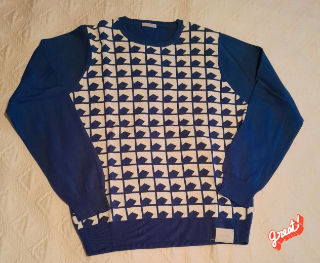 piombo maglia girocollo 1999 blu - Foto 2