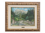 Dipinto Olio su tela 40x50 - Paesaggio di Montagna