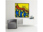 Quadro Pop Art dipinto a mano di Keith Haring