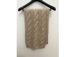Sciarpa - Beige - Lavorazione in Maglia - a Trecce