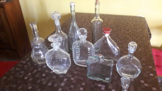 Bottiglie in vetro da collezione per alcolici
