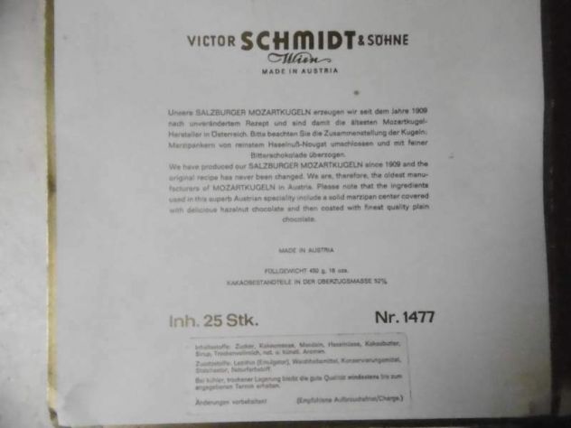 Scatola anni 60 cioccolatini SCHMIDT in cartone - Foto 4