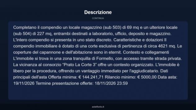 Immobile in asta di 379 m² in vendita a Formello - Foto 5