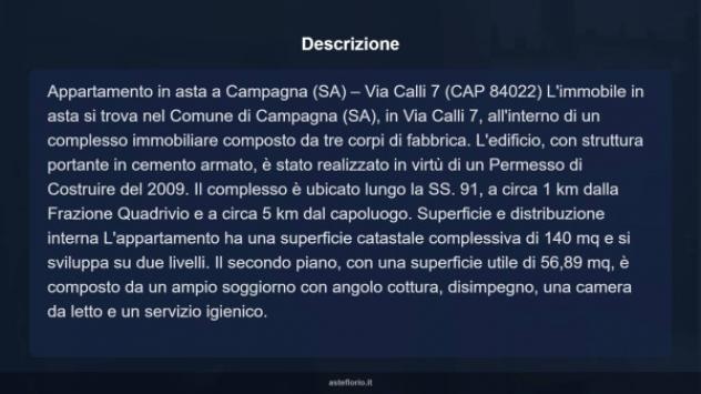 Immobile in asta di 140 m², box auto in vendita a Campagna - Foto 4
