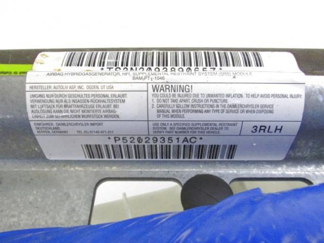04680643AA AIRBAG LATERALE A TENDINA SINISTRO DODGE JOURNEY 2.0 D 103KW AUT 5P (2008) RICAMBIO USATO 52029351AC - Foto 2