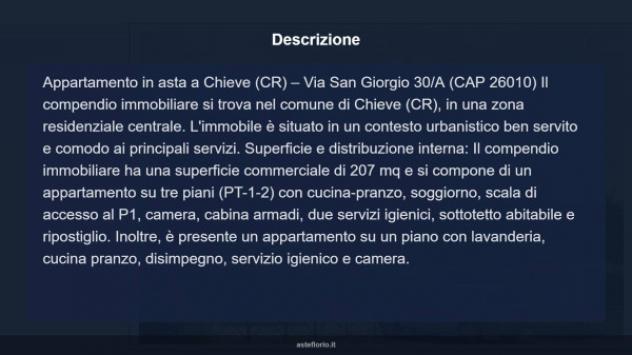 Immobile in asta di 207 m² in vendita a Chieve - Foto 5