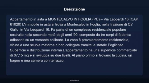 Immobile in asta di 87 m² in vendita a Montecalvo in Foglia - Foto 17