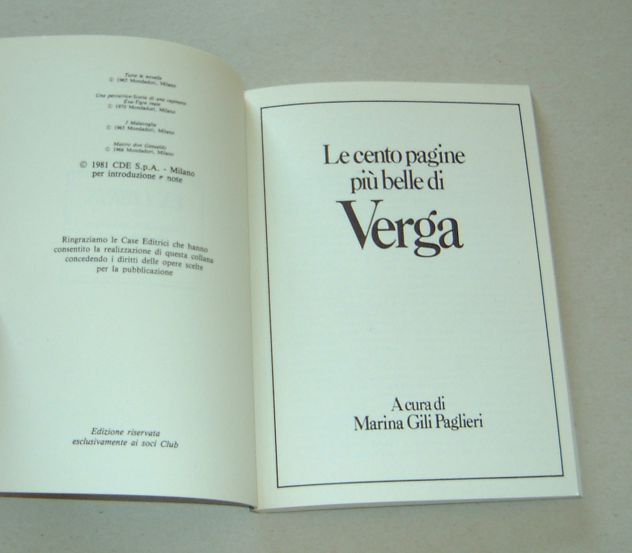 Verga - Le cento pagine più belle (ex Libris) - Foto 3