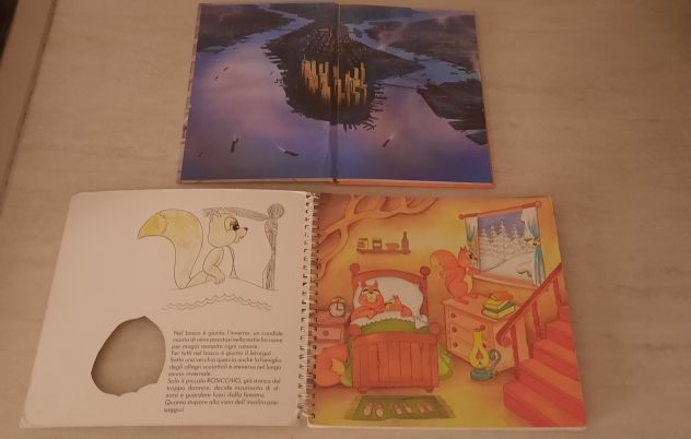2 LIBRI FIABE: "OLIVER & COMPANY" WALT DISNEY, "ROSICCHIO SCOPRE L’INVERNO" 1988 - Foto 3