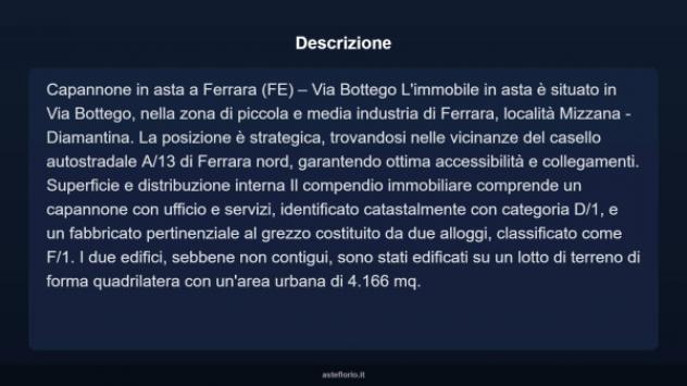 Immobile in asta di 4160 m² in vendita a Ferrara - Foto 2