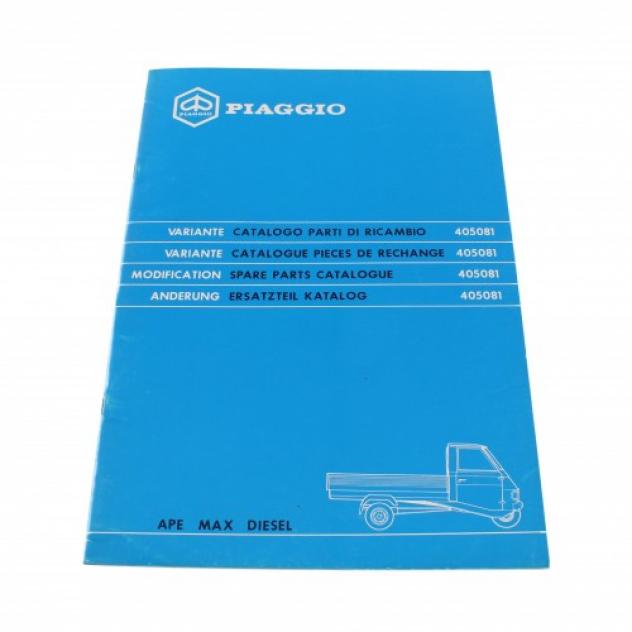 Variante catalogo parti di ricambio Piaggio Ape Max Diesel