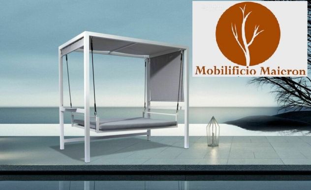 Dondolo Reclinabile 3 Posti Cod 6302 Per Arredamento Bar Ristorante Pizzeria