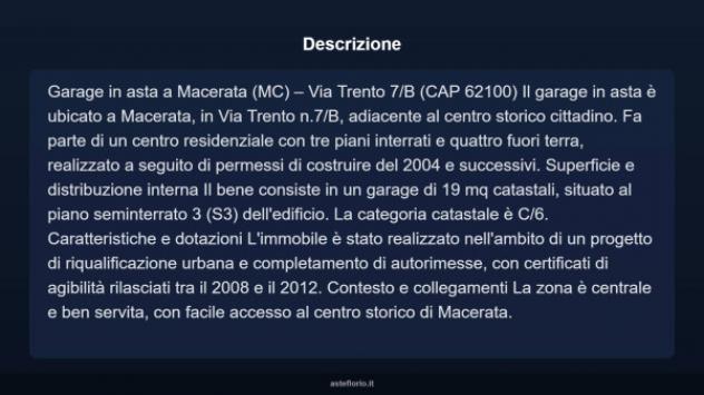 Immobile in asta di 19 m² in vendita a Macerata - Foto 3