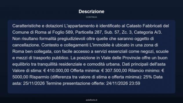 Immobile in asta di 98 m² in vendita a Roma - Foto 5
