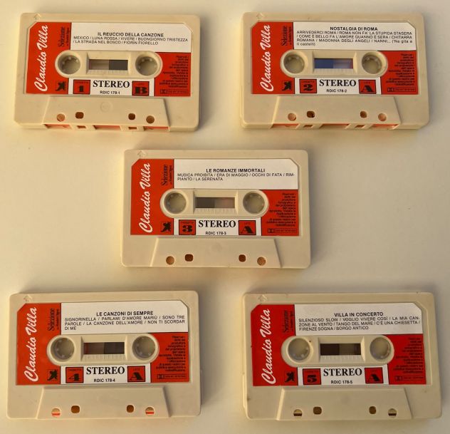 Claudio Villa - Cofanetto Box 5 Musicassette (MC) Selezione Reader's Digest - Foto 5