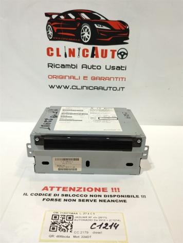 AUTORADIO JAGUAR XF Serie 31357756AA 224DT (1115)