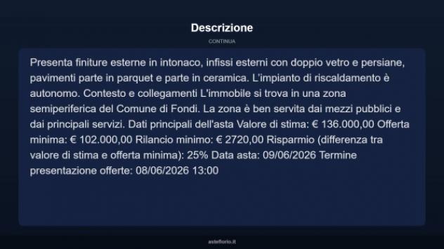 Immobile in asta di 102 m², box auto in vendita a Fondi - Foto 13