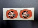 Coppia adesivi coperchi motore Garelli 50 rossi GR