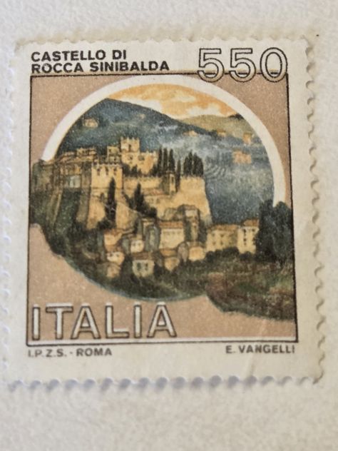 Filatelia Poste It. da Lire 550 del 1984 raffigura Castello di Rocca Sinibalda