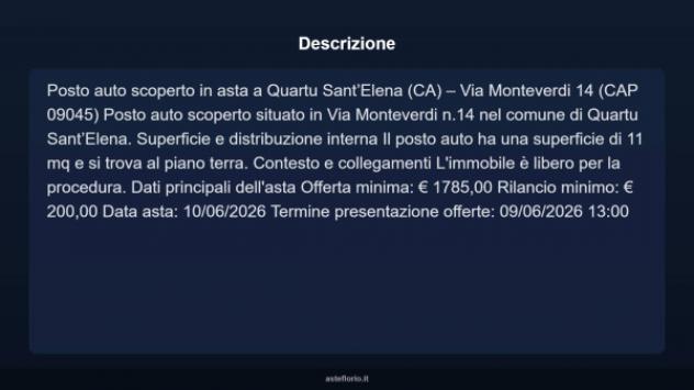 Immobile in asta di 11 m² in vendita a Quartu Sant'Elena - Foto 3