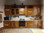 Cucina lineare in rovere