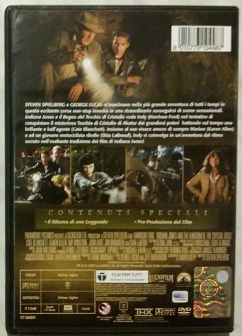 Dvd Indiana Jones E IL REGNO DEL TESCHIO DI CRISTALLO come nuovo - Foto 2