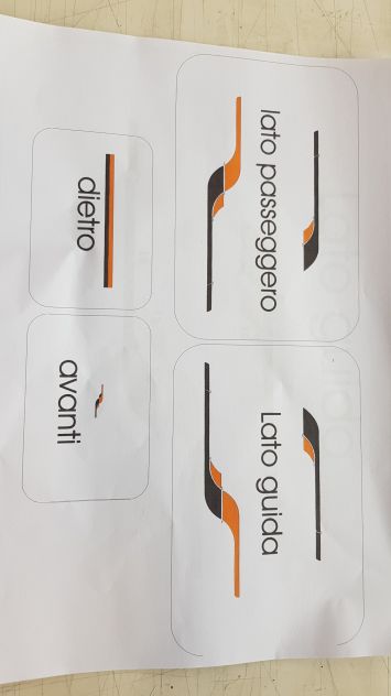 adesivi per furgone citroen jumper o equivalenti nero e rame come in foto 4 lati - Foto 8