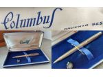 COLUMBUS PENNA A SFERA IN ARGENTO 925, anni '70.