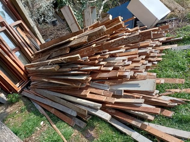 Vecchio parquet rovere e larice e travi - Foto 4