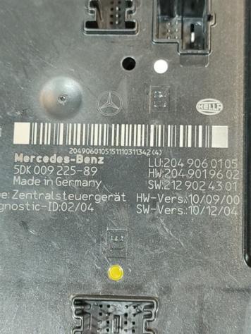 CENTRALINA SAM MERCEDES Classe C Berlina W204 2049060105 5DK009225-89 651911 diesel 2143 (07) - Foto 2