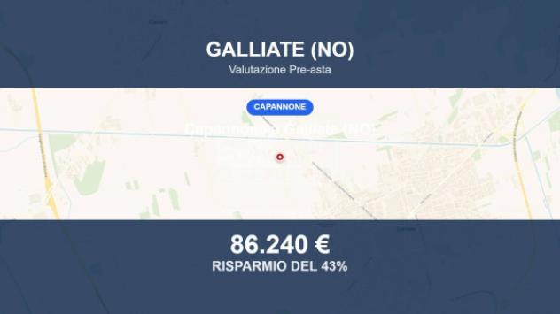 Immobile in asta di 1282 m² in vendita a Galliate