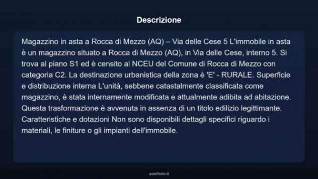 Immobile in asta di 110 m² in vendita a Rocca di Mezzo - Foto 4