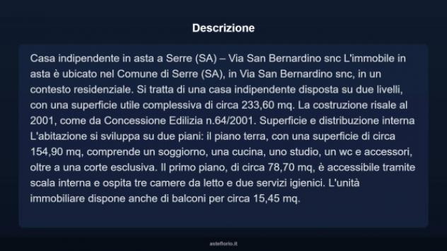 Immobile in asta di 233 m² in vendita a Serre - Foto 4
