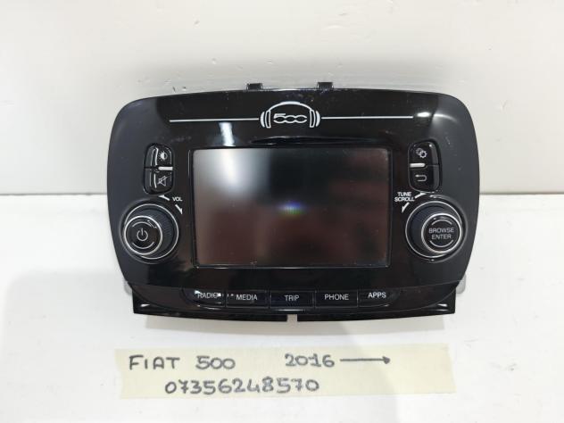 FRONTALINO AUTORADIO FIAT 500 Serie 07356248570 Benzina 1.2 (15) - Foto 6