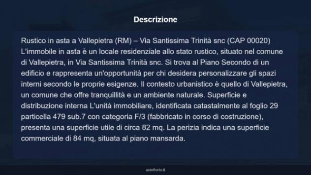Immobile in asta di 82 m² in vendita a Vallepietra - Foto 6