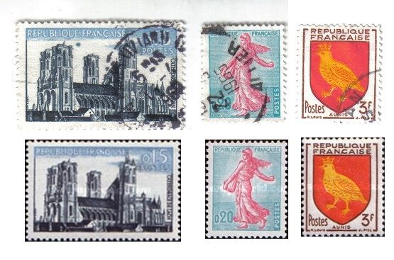 A140 - RARA VARITA' DI FRANCOBOLLI FRANCESI